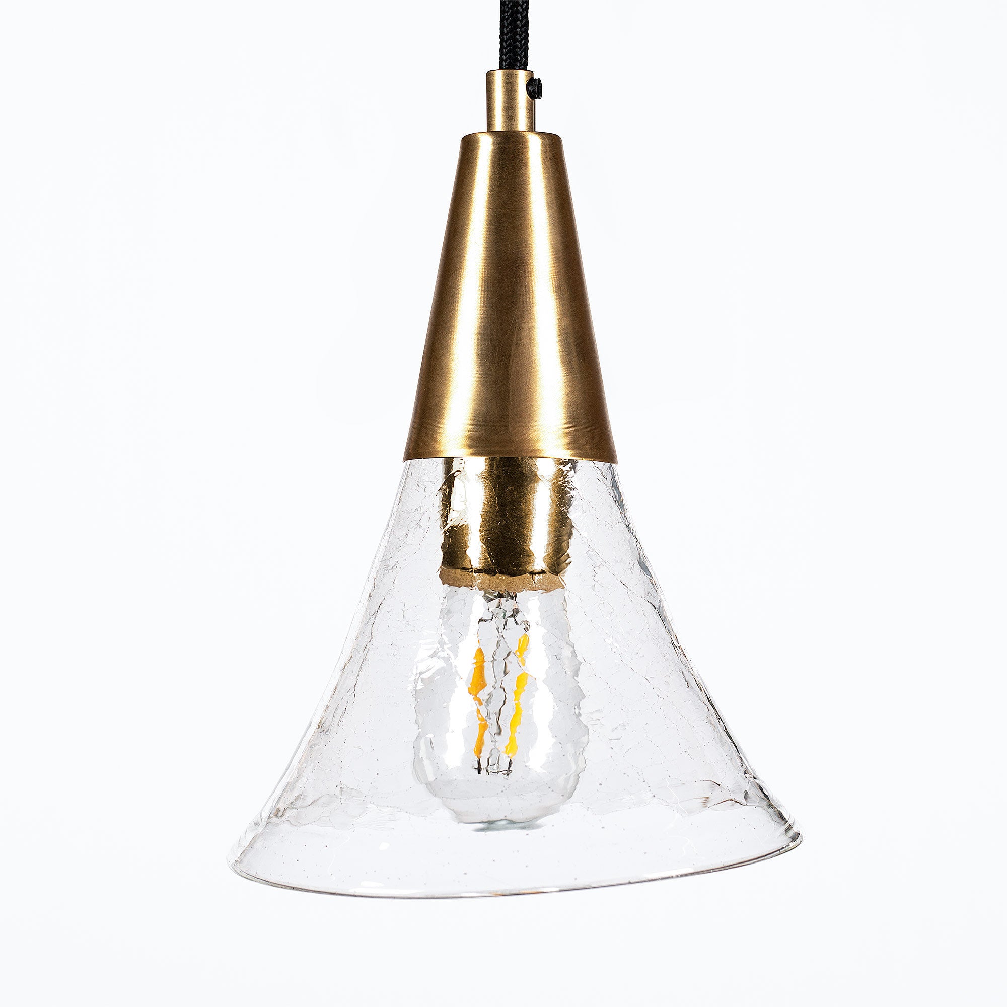 Luminaire Cône Craquelé